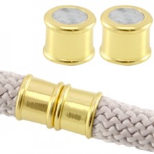 Metalen magneetsluiting  Ø 10mm Goud